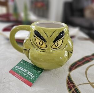Adorable green Grinch Ceramic Mug
